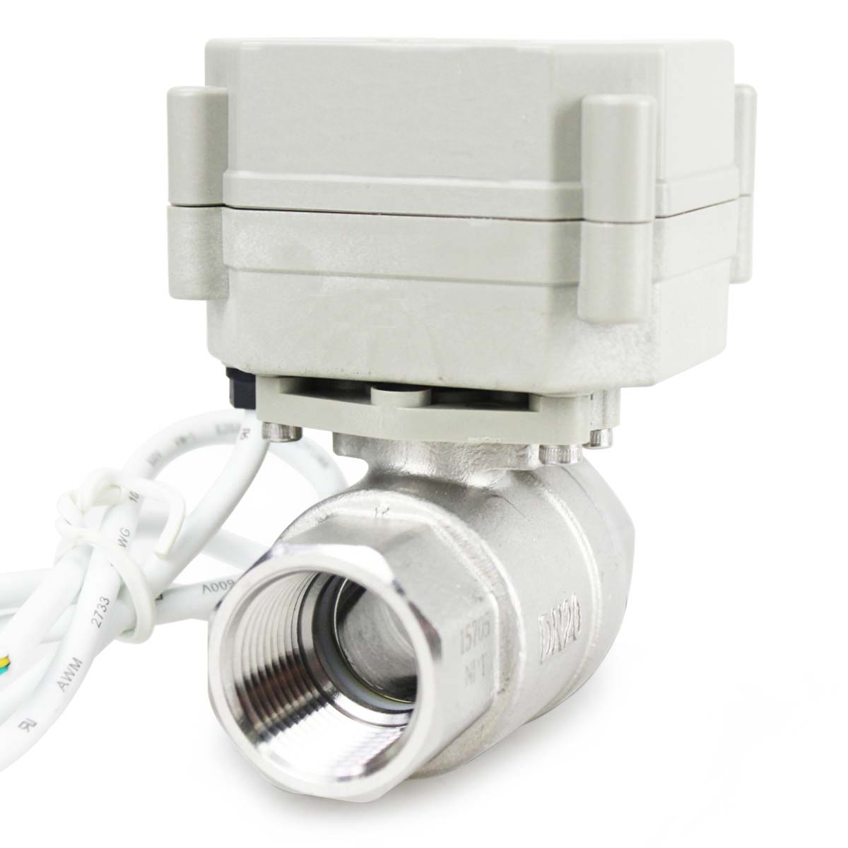 Stainless Wire Ss316 - صمام كروي كهربائي بتحكم ثنائي الاتجاه