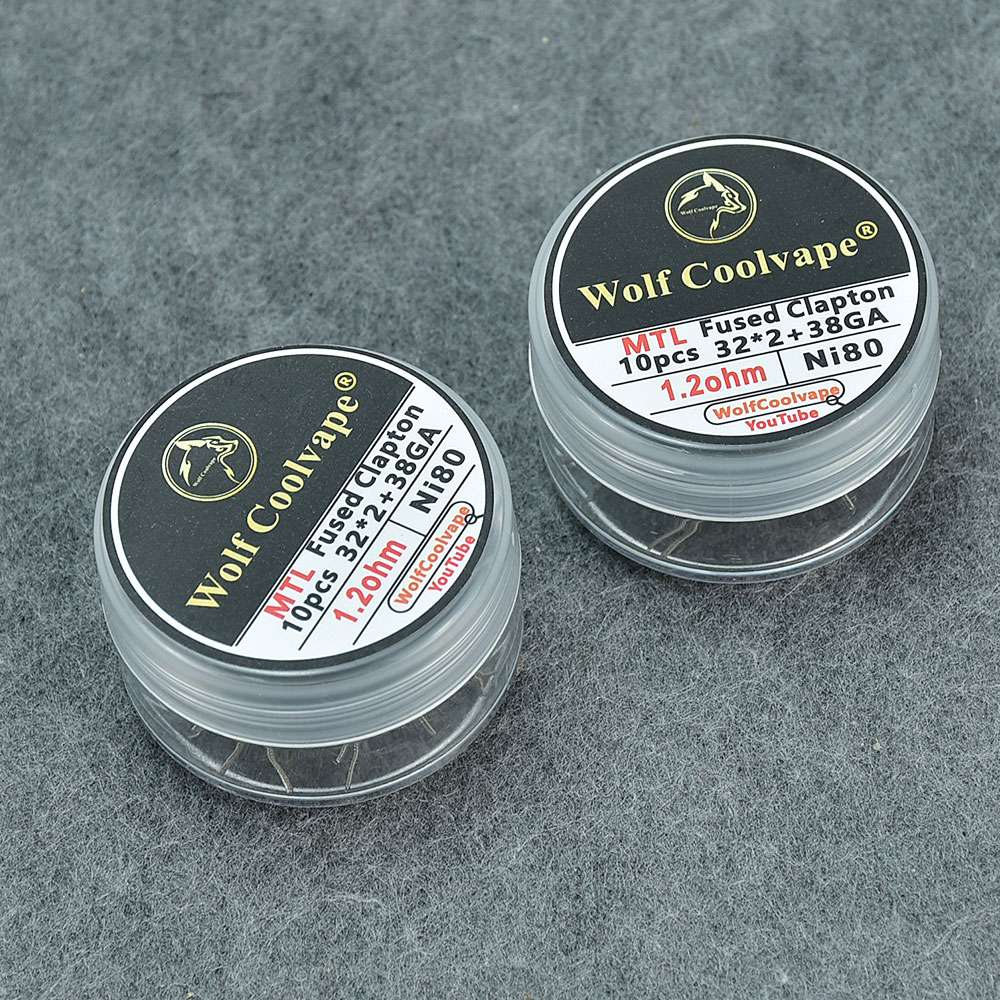 Vape Coil Replacement - وولفكولي vape-سلك تسخين مسبق الصنع ،