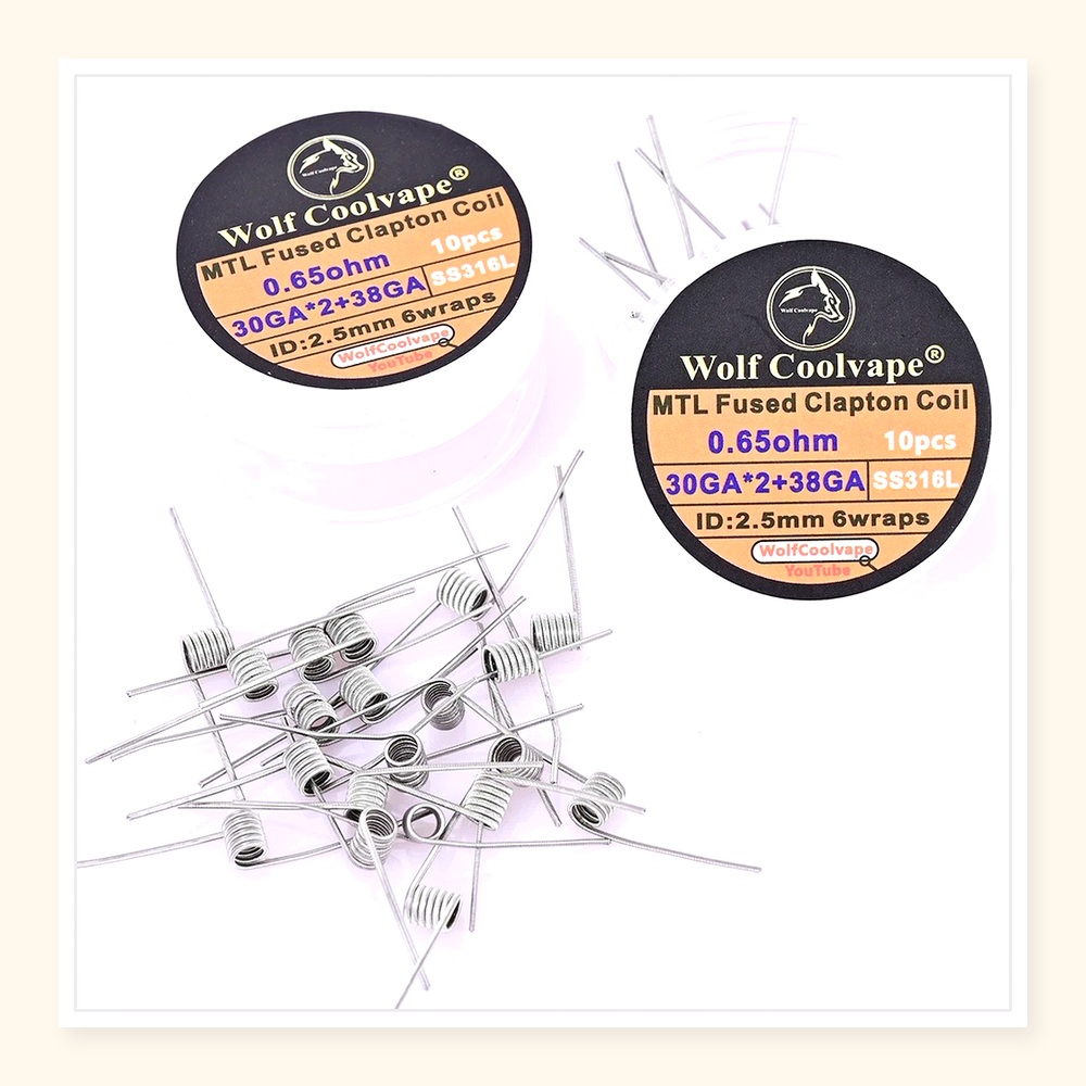 10 قطع من لفائف وولف كول فاب M - مراجعة Vape Coil Replacement وسعره