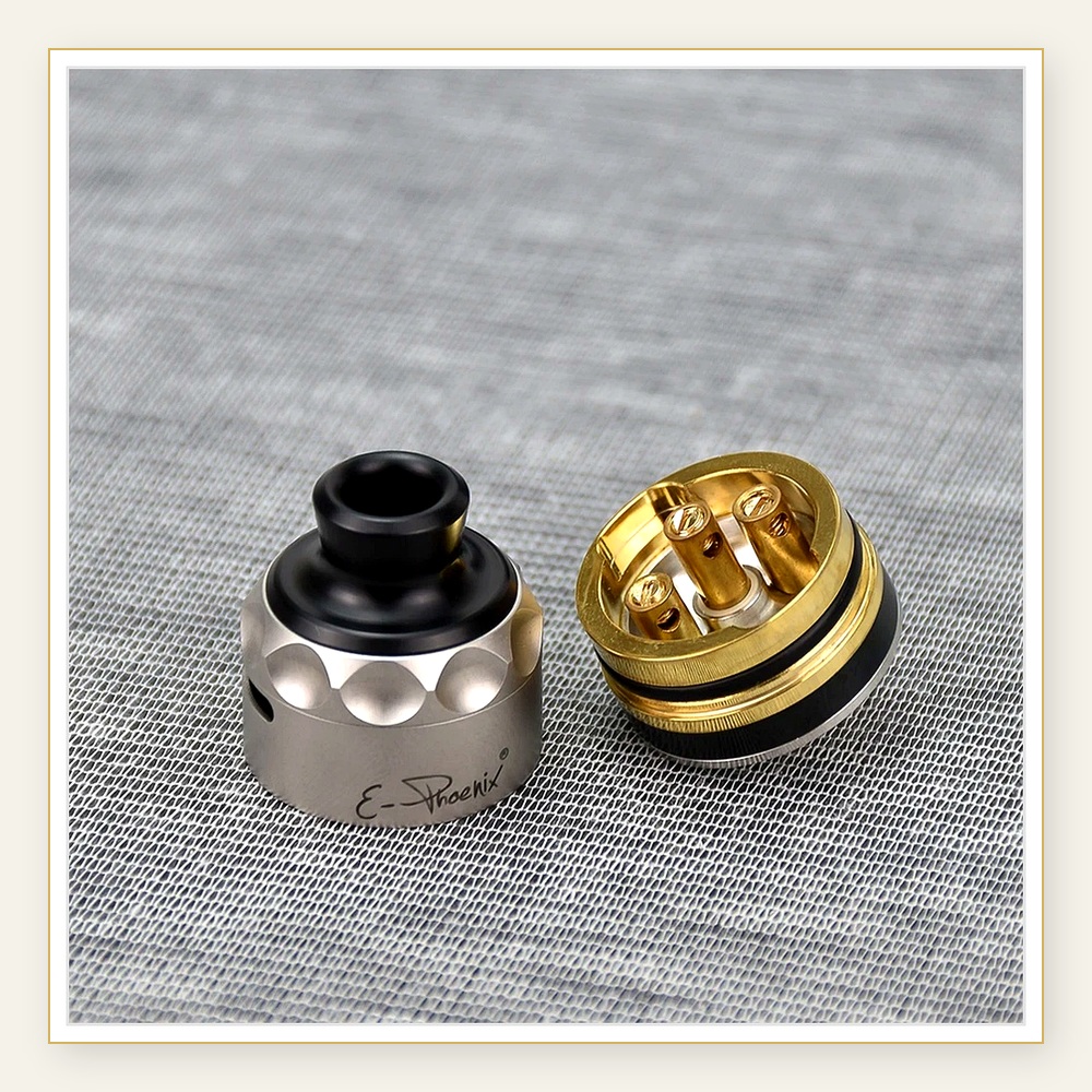 إي-فينيكس ريزوركيشن V2 RDA 22. - مراجعة Vape Coil Replacement وسعره