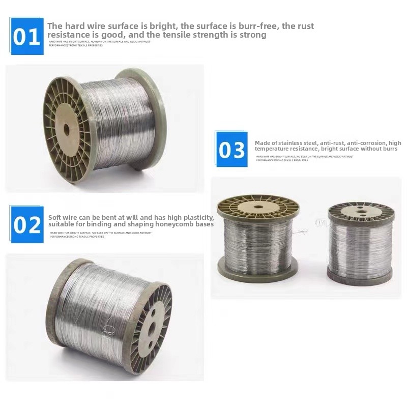 100 متر/وحدة 0.1 مللي متر 0.2  - مراجعة Stainless Wire Ss316 وسعره