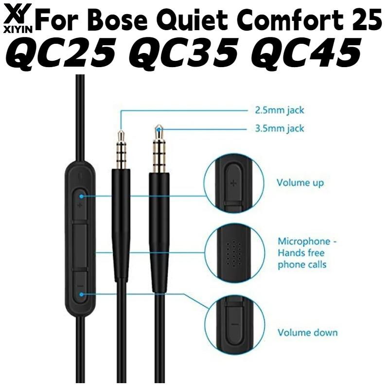 كابل صوتي لسماعات الرأس مع ميك - مراجعة Bose Headphone Qc45 وسعره